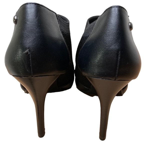 SIMPLY VERA VERA WANG “Warsaw” Black Leather High Heel Boots/Booties, 7.5M - Picture 7 of 10